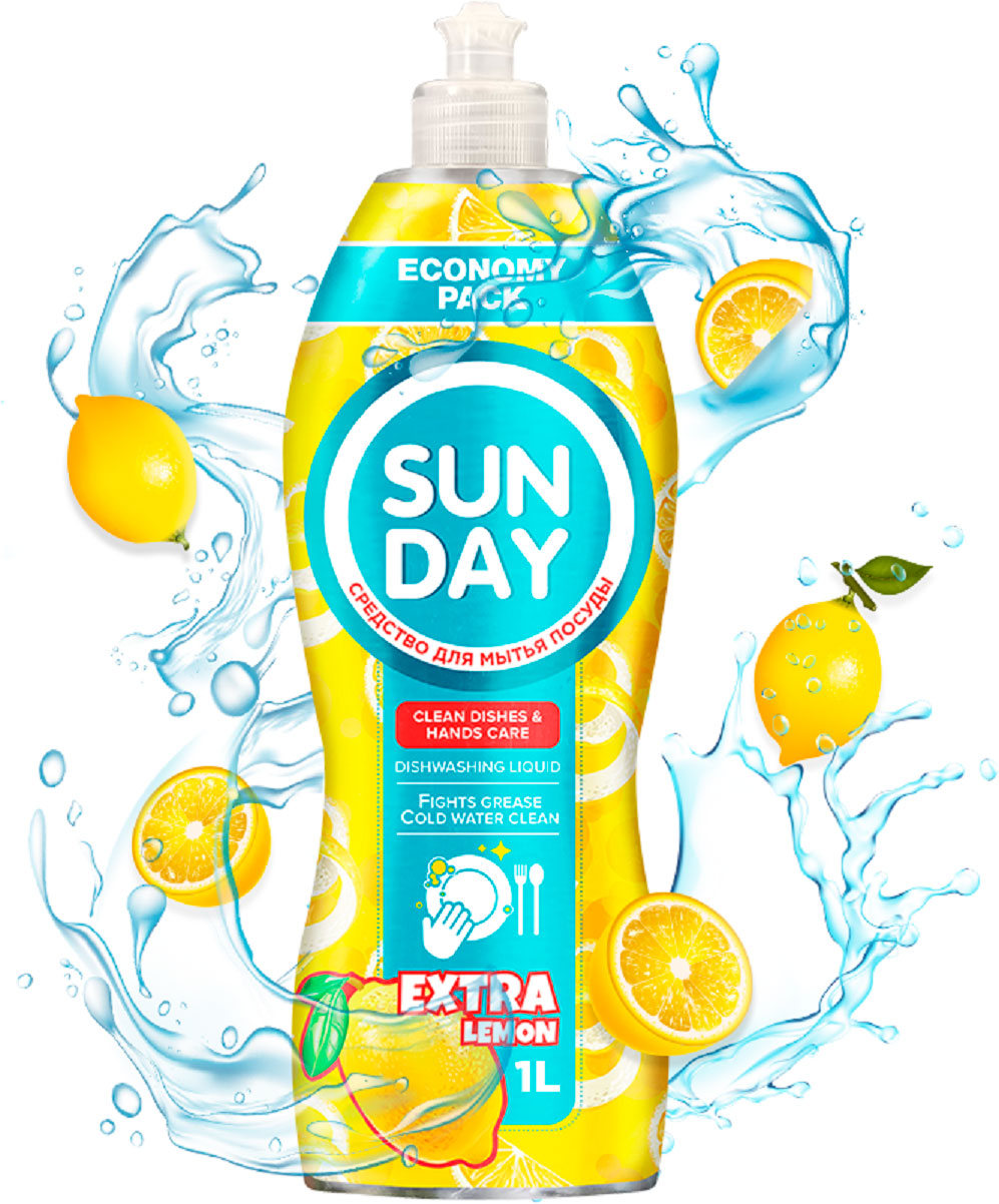 

Средство для мытья посуды Sunday Extra Lemon