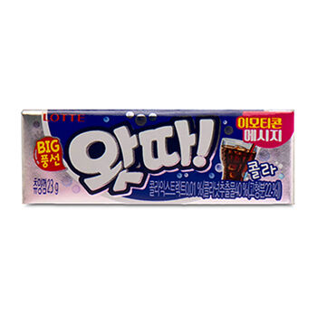 Жевательная резинка LOTTE Whatta Big Bubble Gum Cola вкус колы 