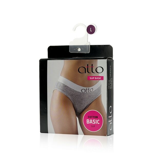 Женские трусы Atto Basic Slip , Серый , L