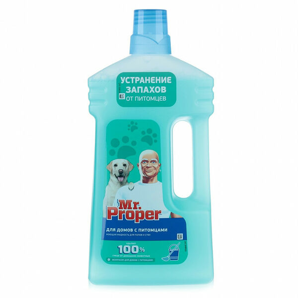 Моющее средство Mr. Proper для домов с питомцами