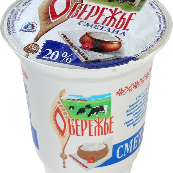 Сметана Обережье 20%