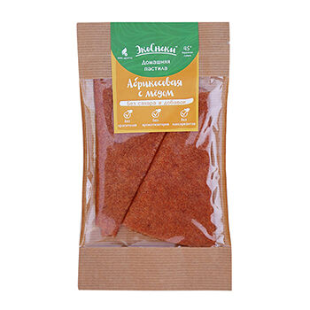 Пастила фруктово-ягодная ЭкоСнеки Абрикос 2 треугольника (без сахара)