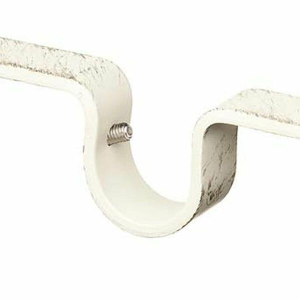 Держатель для карниза 2 ряда HOME ACCESSORY сталь белый классик d16 мм простой