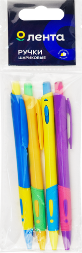 

Набор шариковых ручек Лента автоматические, синие, 4шт