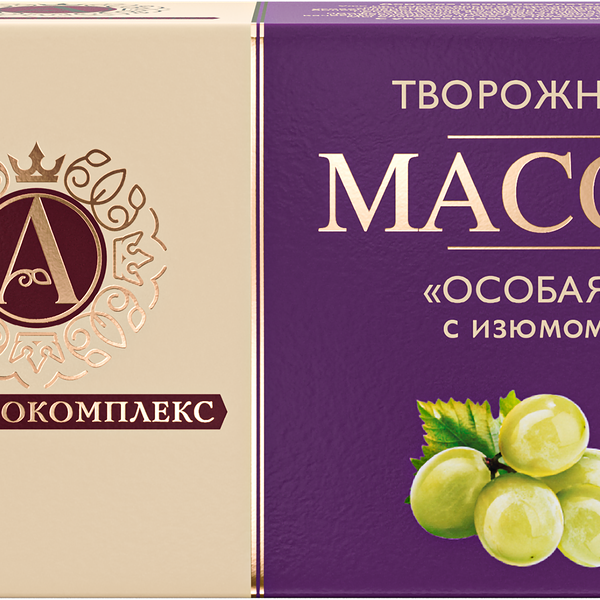 Масса творожная А.РОСТАГРОКОМПЛЕКС Особая с изюмом 23%, без змж