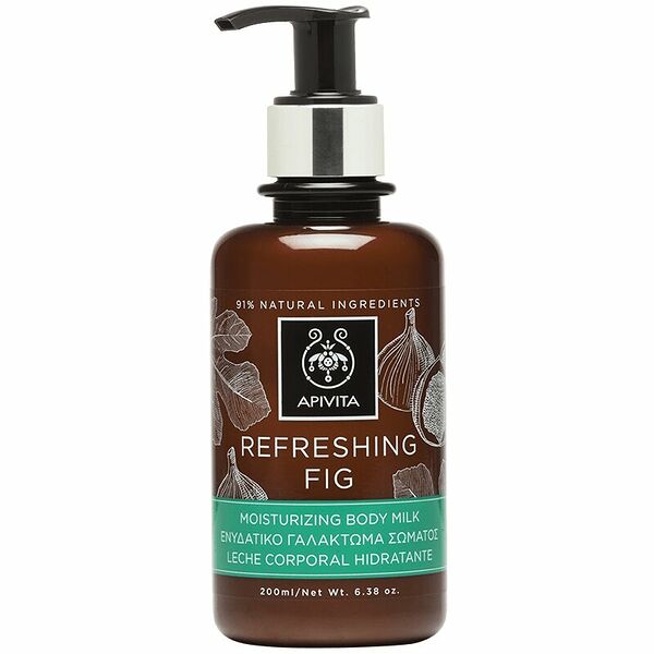 Апивита Освежающий инжир Молочко для тела увлажняющее фл-пом.200мл