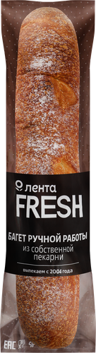 

Багет пшеничный Деревенский, на закваске 300 г