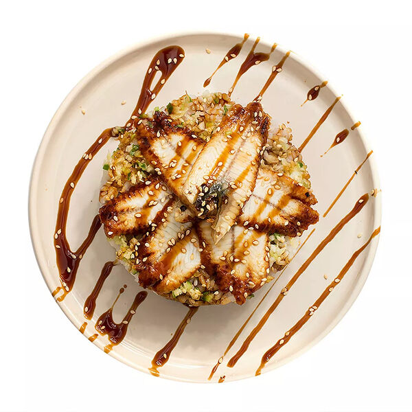 Унадзю, угорь в соусе унадзю на рисе, Уже Готово