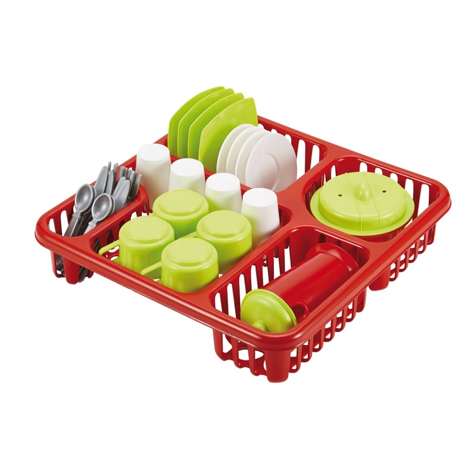 

Набор Ecoiffier большой детской посуды в сушилке