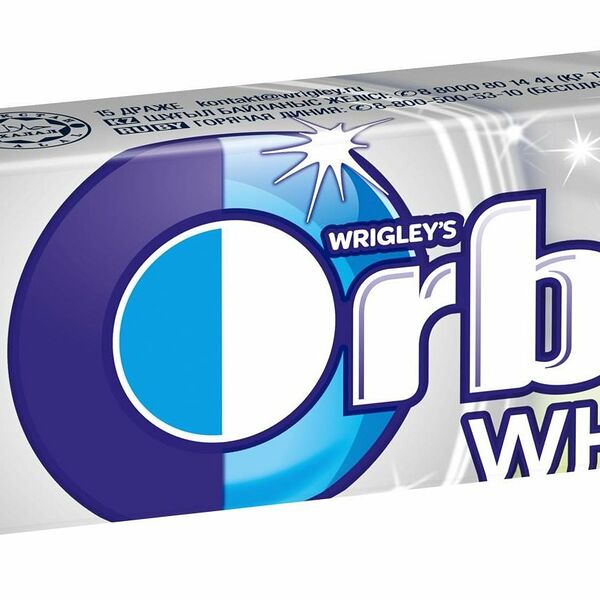 Жевательная резинка Orbit XXL Белоснежный Сочное яблоко 20.4 г