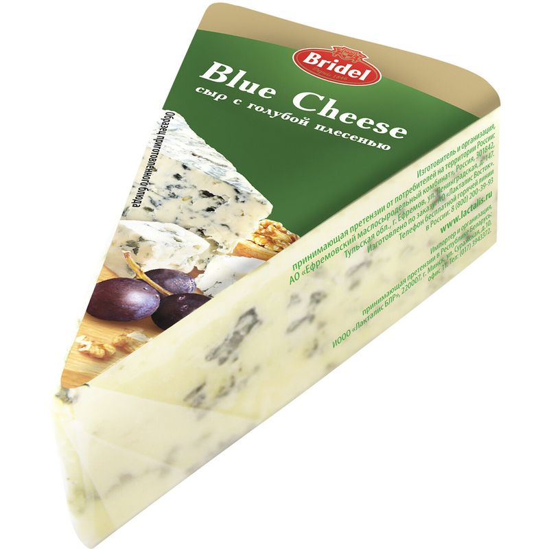 

Сыр Bridel Blue Cheese с голубой плесенью 51% 100 г