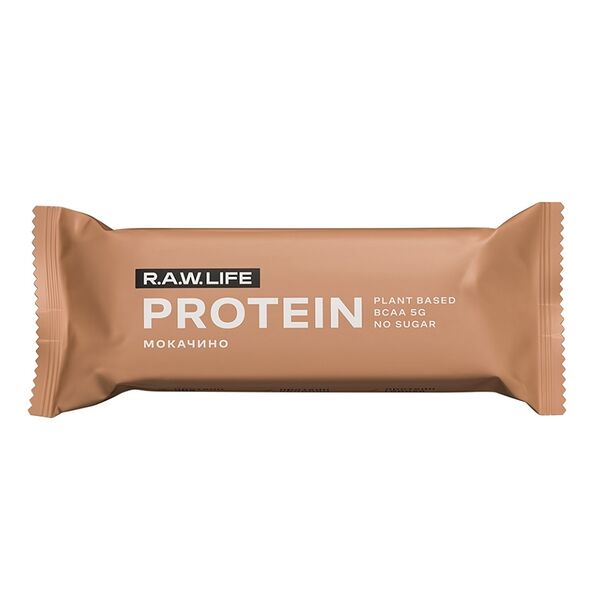 Батончик протеиновый R.A.W.Life Protein мокачино