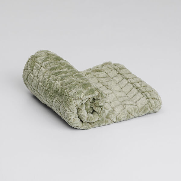 Плед однотонный для кошек и собак, 75х50 см, зеленый