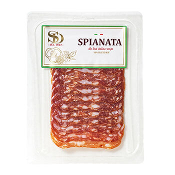 Колбаса сыровяленая Sd спьяната (Spianata) 70г, Россия