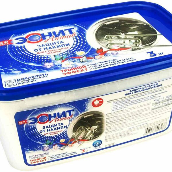 Средство для стиральных машин Эонит Актив Профилактика для защиты от накипи и смягчения воды 3 кг