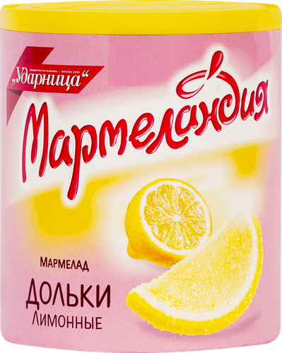 

Мармелад Ударница Мармеландия Лимонные дольки 250 г
