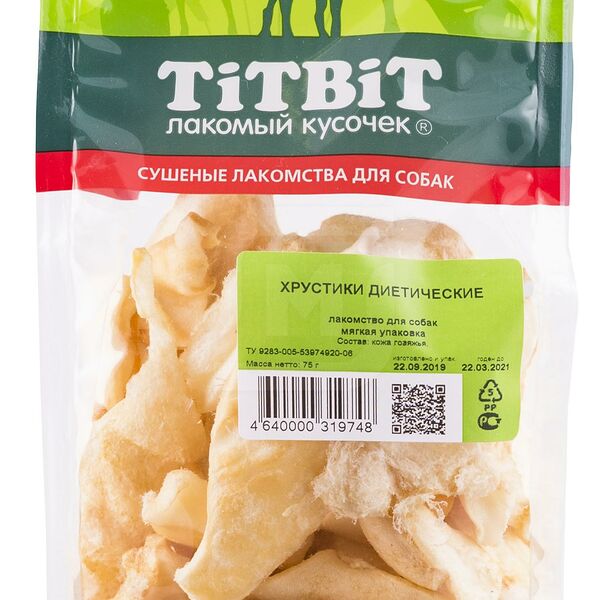 Лакомство для собак Tibit Хрустики диетические