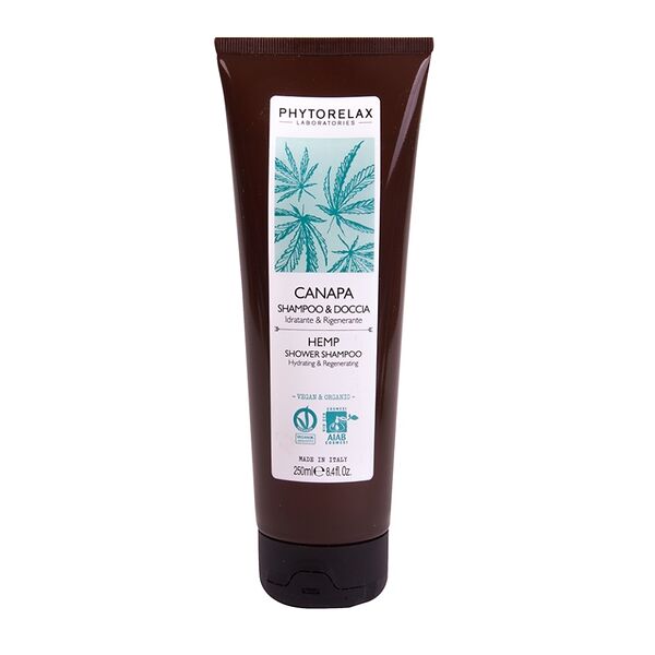Гель-шампунь для душа с маслом из семян конопли, Phytorelax, 250 мл, Италия