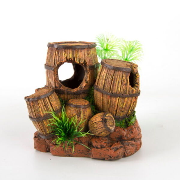 HOMEFISH Грот для аквариума Бочонки 11х9,5х10см