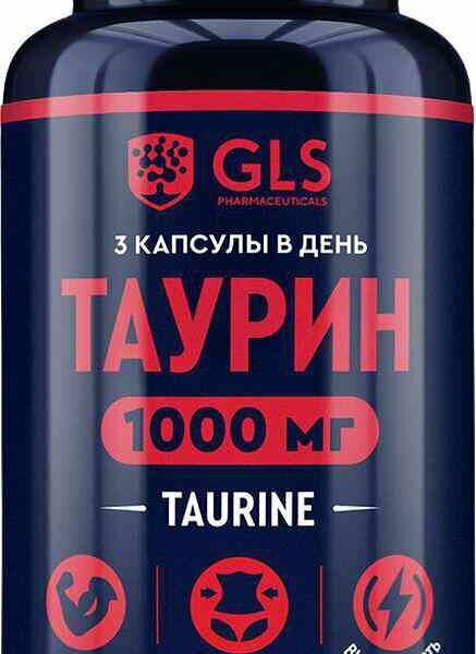 БАД GLS Pharmaceuticals Таурин 1000 мг, 90 капсул