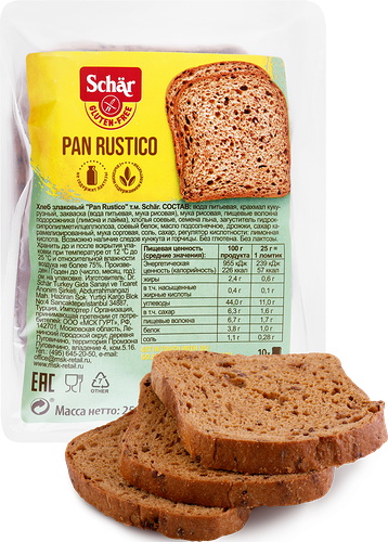 Хлеб Dr. Schаr Pan Rustico злаковый