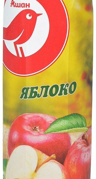 Сок АШАН Красная птица яблочный с 3 лет