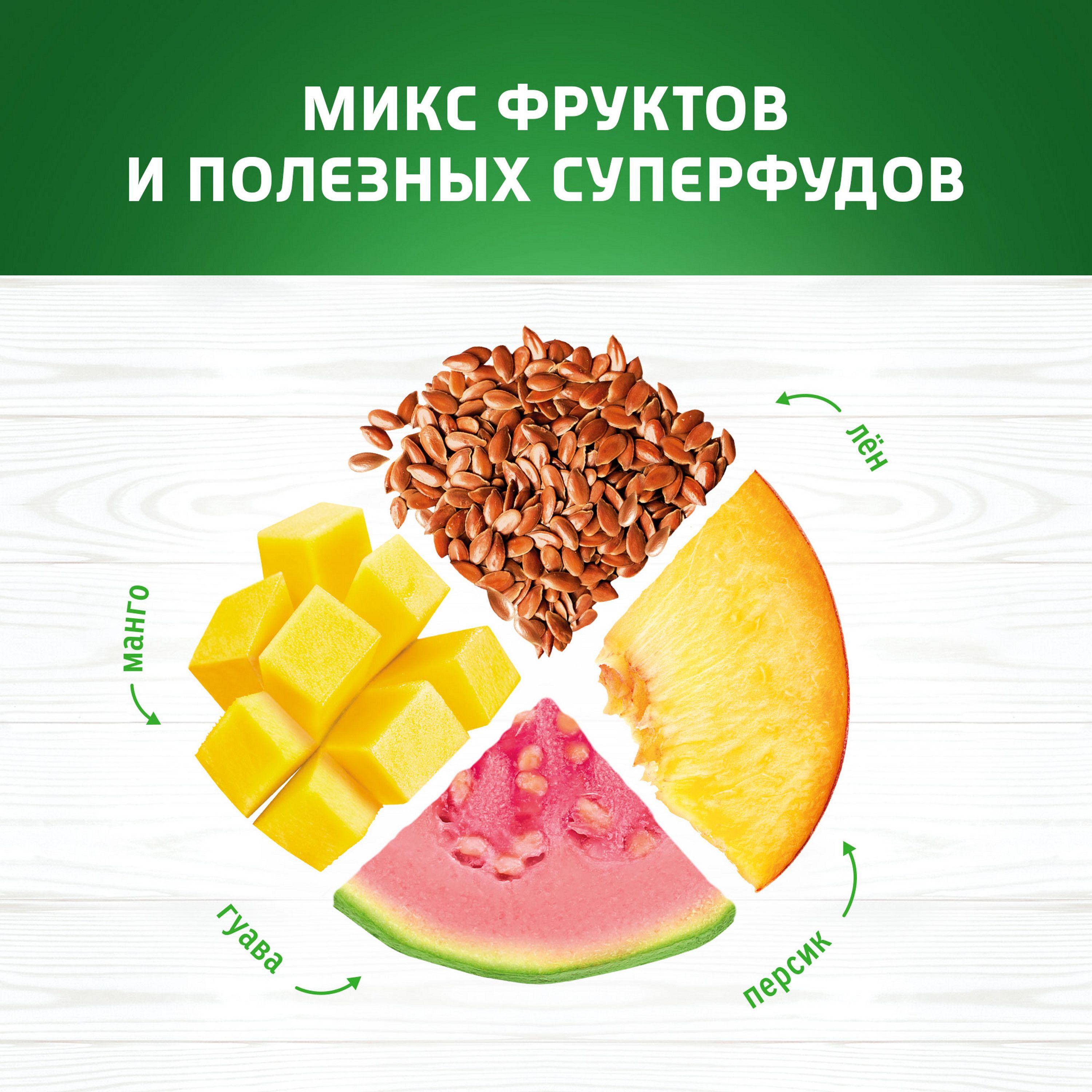 

Биойогурт АктиБио Super food персик, манго, гуава, чиа, амарант, лен 2.2%, 140 г