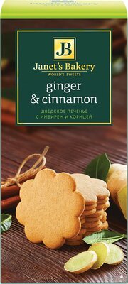 Печенье сдобное Janet's Bakery шведское с имбирем и корицей 130 г