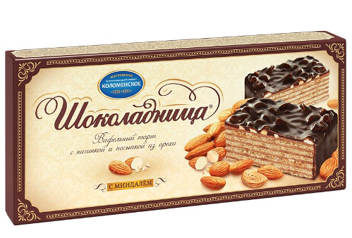 Торт вафельный Шоколадница с миндалем
