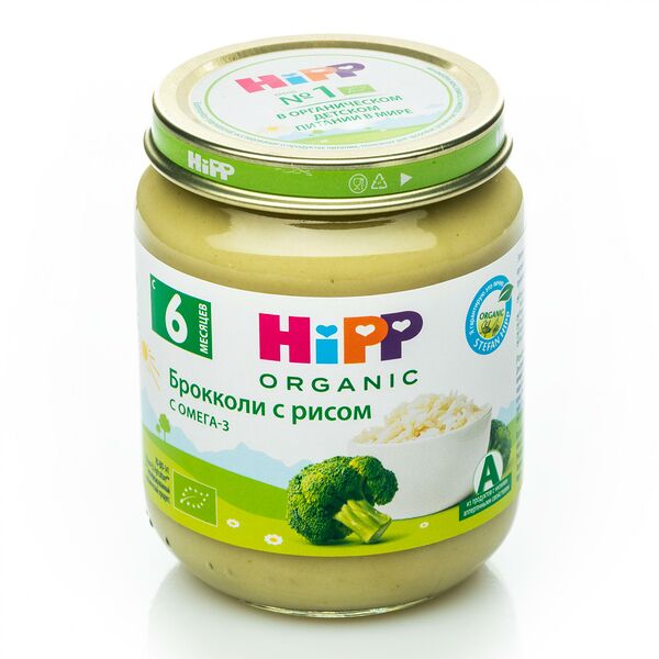 Пюре Брокколи с рисом, HiPP