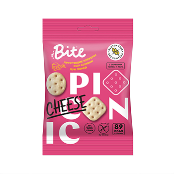 

Крекеры Take a Bite Сыр-сливки-лук порей солёные
