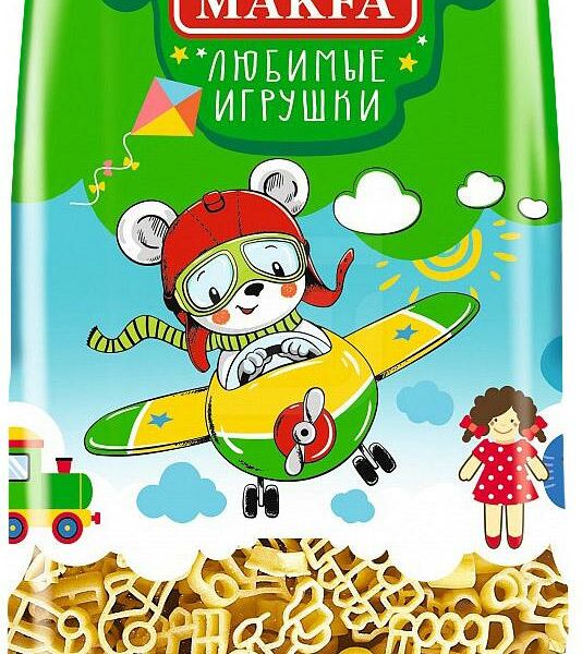 Макаронные изделия Макфики Makfa Любимые игрушки
