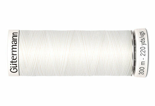 748277 Нить Sew-all для всех материалов, 200м, 100% п/э Gutermann(800 белый)