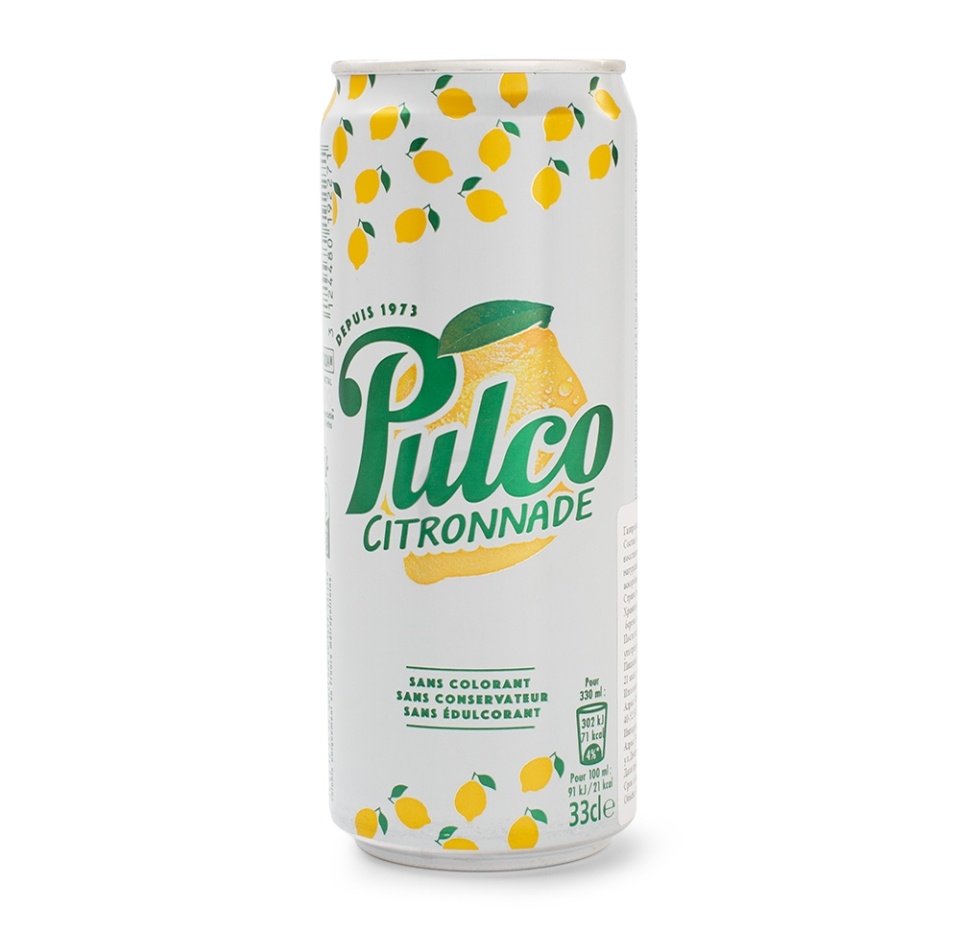 

Напиток газированный Pulco Citronnade 0.33л, Франция