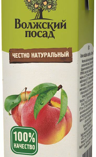Нектар яблоко-персик Волжский Посад