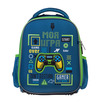

Рюкзак HATBER ERGONOMIC MINI- Моя игра- 35х27х15 EVA стяжка светоотраж. 1 отделение 2 кармана и 1 потайной на спинке, Китай