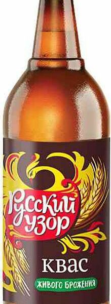 Квас Русский Узор живого брожения 1.5л