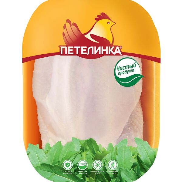 Грудка куриная ПЕТЕЛИНКА охл. подложка вес до 1.0 кг