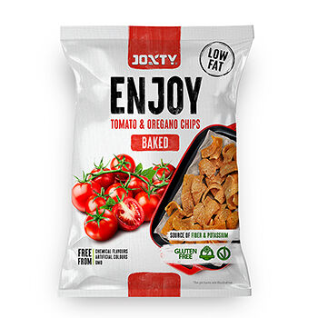Чипсы Joxty enjoy томатные запеченные с орегано (без глютена, веган) 40г, Италия