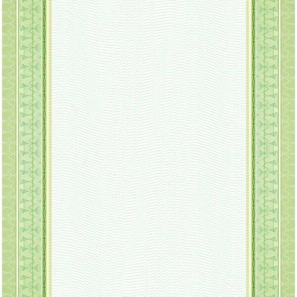 Сертификат-бумага с рамкой А4 зеленая волна 140 г/кв.м 20 шт/уп КЖ-1794/4уп