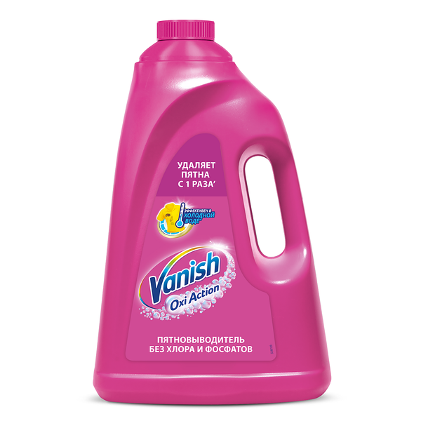 Vanish Oxi Action Пятновыводитель для тканей Жидкий 3 л