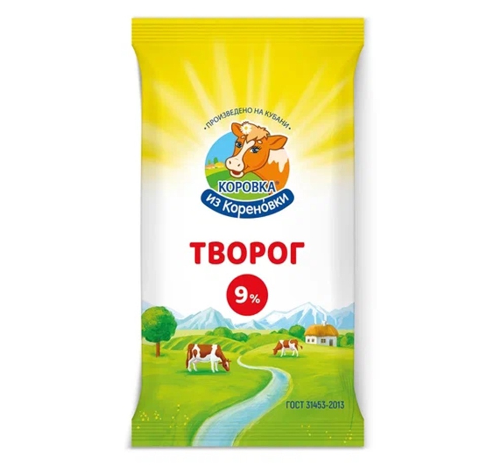 

Творог мягкий Коровка из Кореновки 9% БЗМЖ 180 г