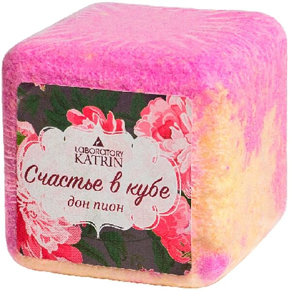Средство шипучее для ванн Laboratory Katrin Счастье в кубе Дон пион 130г