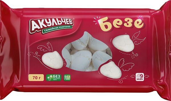Безе Акульчев Сливочные 70г