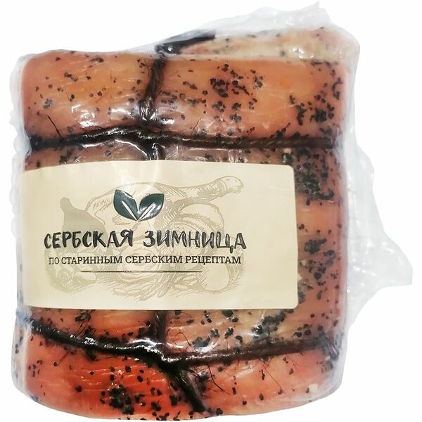 Рулет Сербская Зимница Деликатесный из свинины копчено-вареный категории В