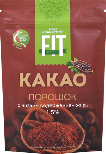 

Какао-порошок обезжиренный Fit Feel 150 г