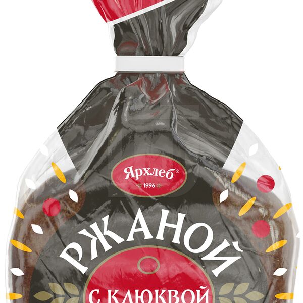 Хлеб ржаной Ярхлеб с клюквой нарезка, 350г