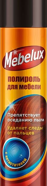 Полироль для мебели Mebelux с антистатиком 300мл