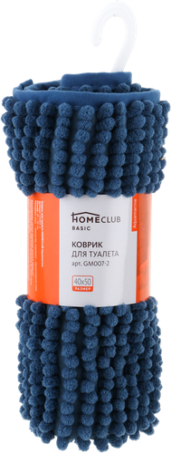 

Коврик для туалета и ванной Homeclub Aquamarine 40х50 см, шенилл цвет в ассортименте Арт. GM007-2