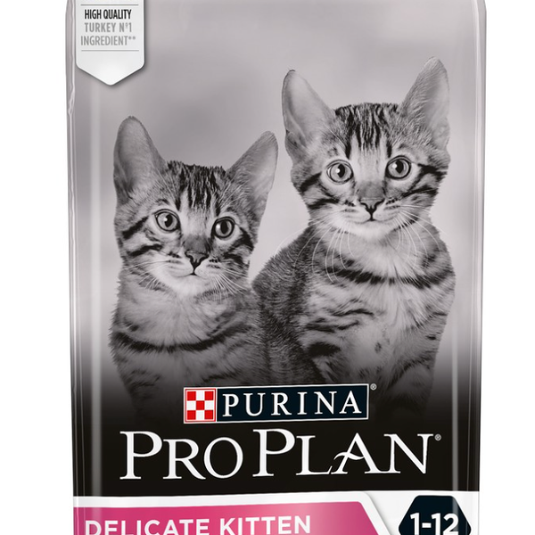 Pro Plan Junior Delicate для котят с чувствительным пищеварением Индейка